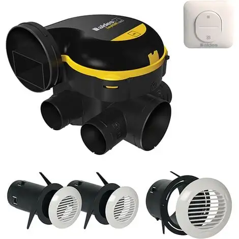 Kit VMC Simple Flux Autoréglable + Interrupteur Inverseur - EasyHOME AUTO ALDES - 11026032BP