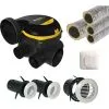 Kit VMC Simple Flux Autoréglable + Interrupteur Inverseur + Gaines - EasyHOME AUTO ALDES - 11026032KIT