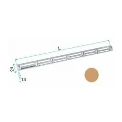 Auvent Standard Pour Entrée D'air Aldes - Installation Côté Extérieur De La Fenêtre - Chêne Clair