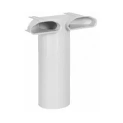 ALDES Manchette 2 Piquages Optiflex En PEHD à 90° Femelle - 2 Piquages Ovales - Ø 125mm