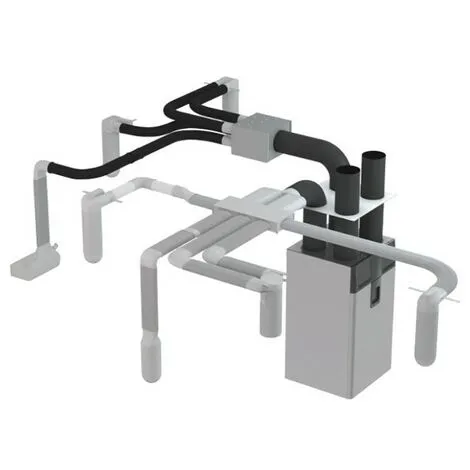 ALDES Raccord Coudé Optiflex à Angle Droit En PEHD - Circulaire - 90° - Ø 90 Mm - Blanc – Image 3