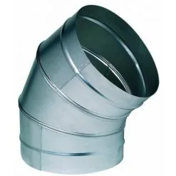 ALDES Coude 45° Galva D80