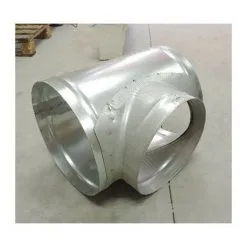 ALDES Piquage Equerre Circulaire Acier Galvanise - Diametre 315/400mm