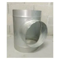 ALDES Te Equerre Acier Galvanise : Te 90° - Diametre 400/315mm