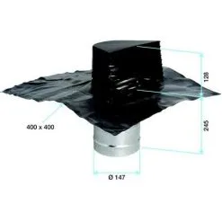 ALDES Sortie Toiture Ardoise 125-150