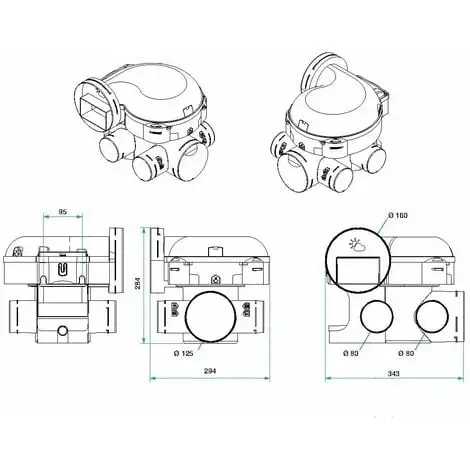 ALDES Kit Complet Gaines Et Vmc Simple Flux Easyhome Auto + Grilles De Ventilation Colorline – Image 3