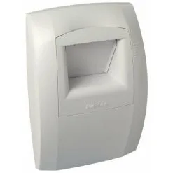 ALDES Bouche Hygroréglable Bahia Curve L C32 - Cuisine - 125mm - 10 à 50 M³/h - Cordelette