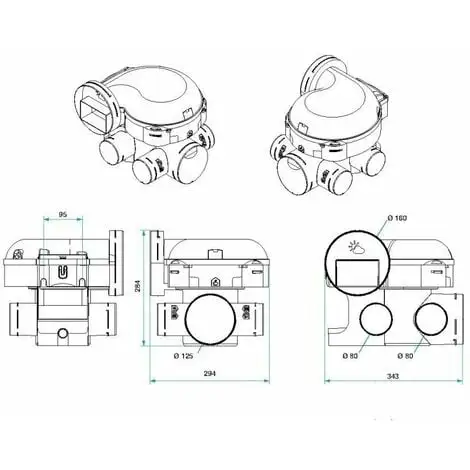 Kit Complet 4 Bouches Gaines Et Vmc Aldes Easyhome Hygro Premium Mw Basse Consommation – Image 3